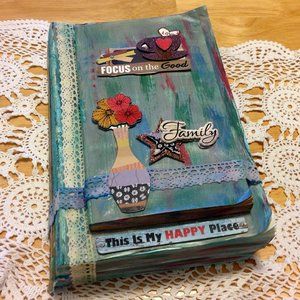 Book Art From Rescued book,  Family Theme, Mystery Ending